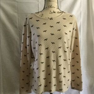 Bulldog long sleeve top